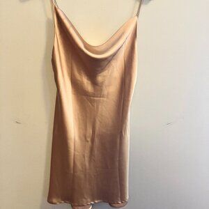 Stunning Polly Glam Gold Slip Dress